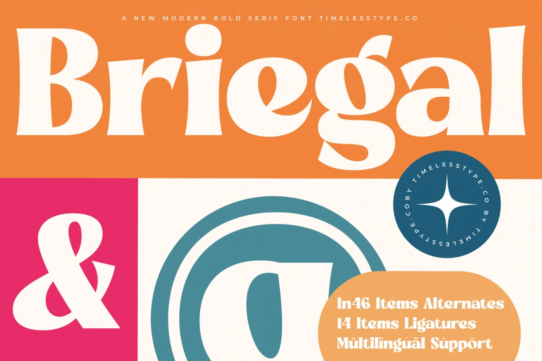 Preview 1 for Briegal - New Modern Bold Serif