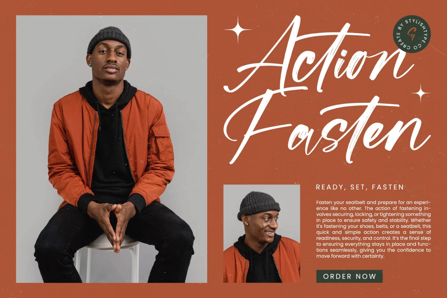 Preview 4 for Flusteria Routine - Modern Brush Font