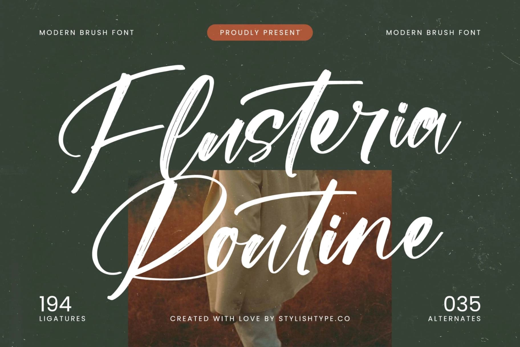 Preview of Flusteria Routine - Modern Brush Font font
