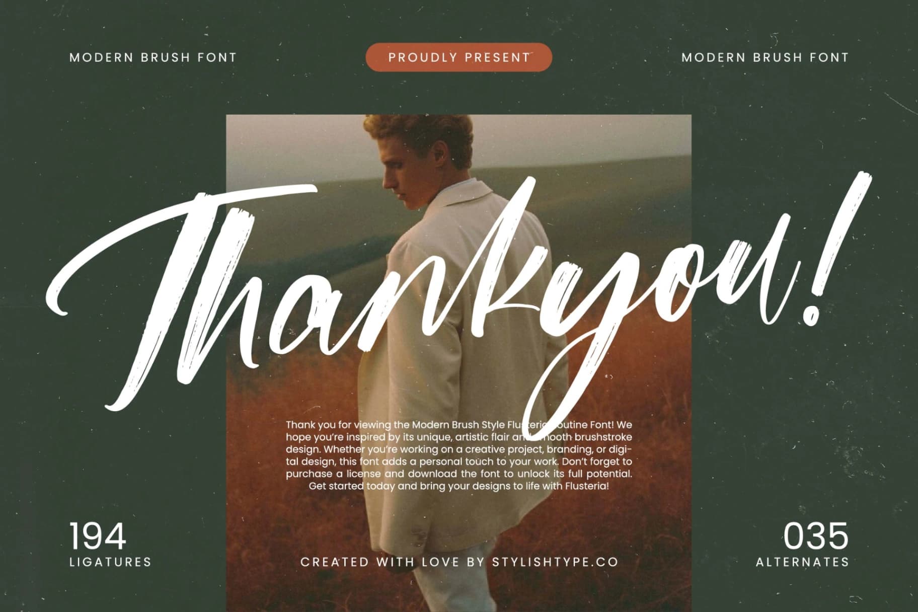 Preview 20 for Flusteria Routine - Modern Brush Font