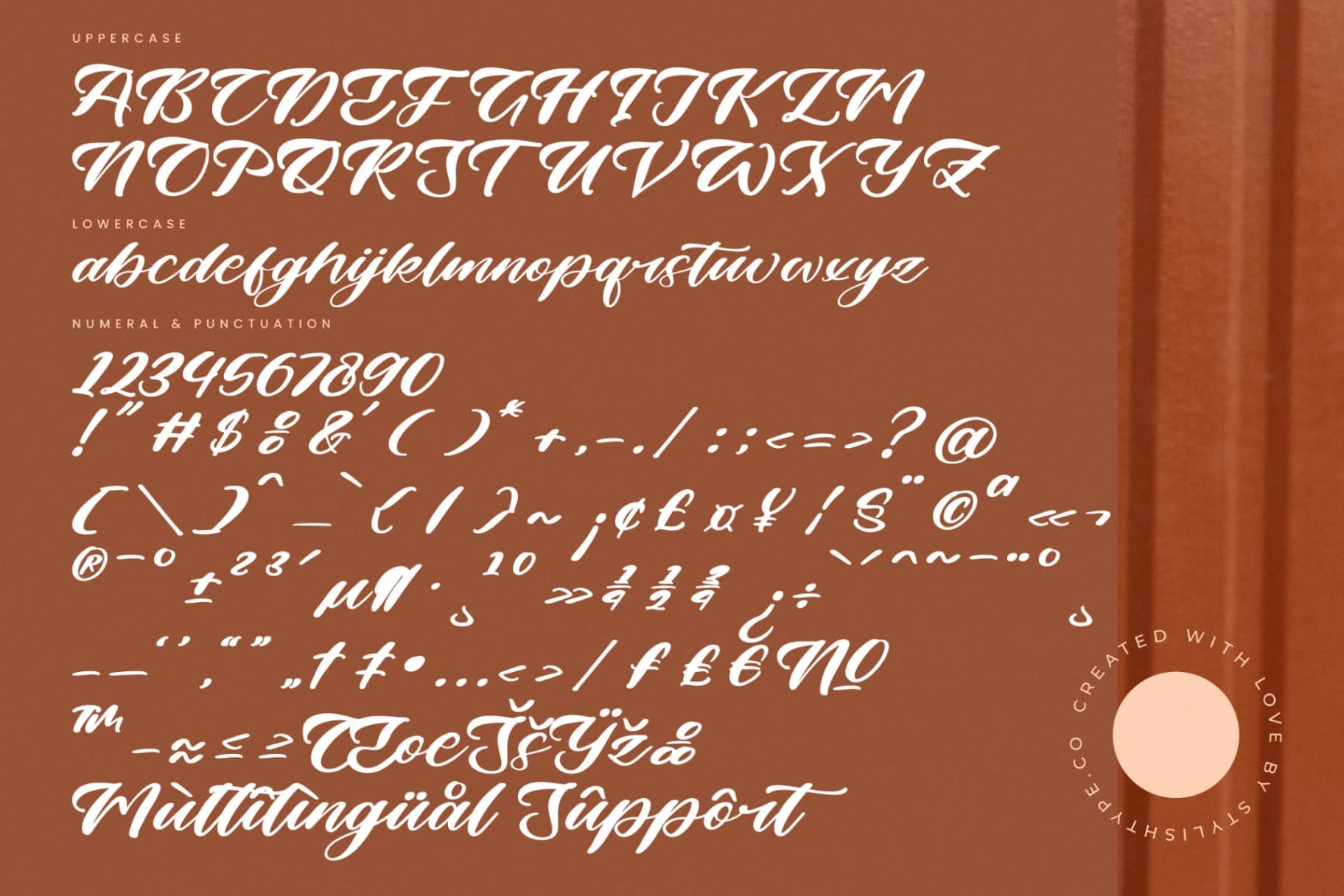 Preview 18 for Birdsta Creamy - Bold Calligraphy Script Font