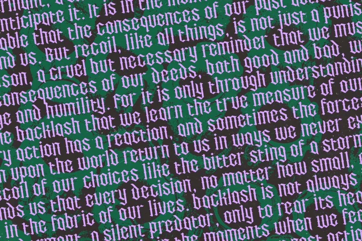 Preview 9 for Recoil Backlash - Stylish Blacklatter Font