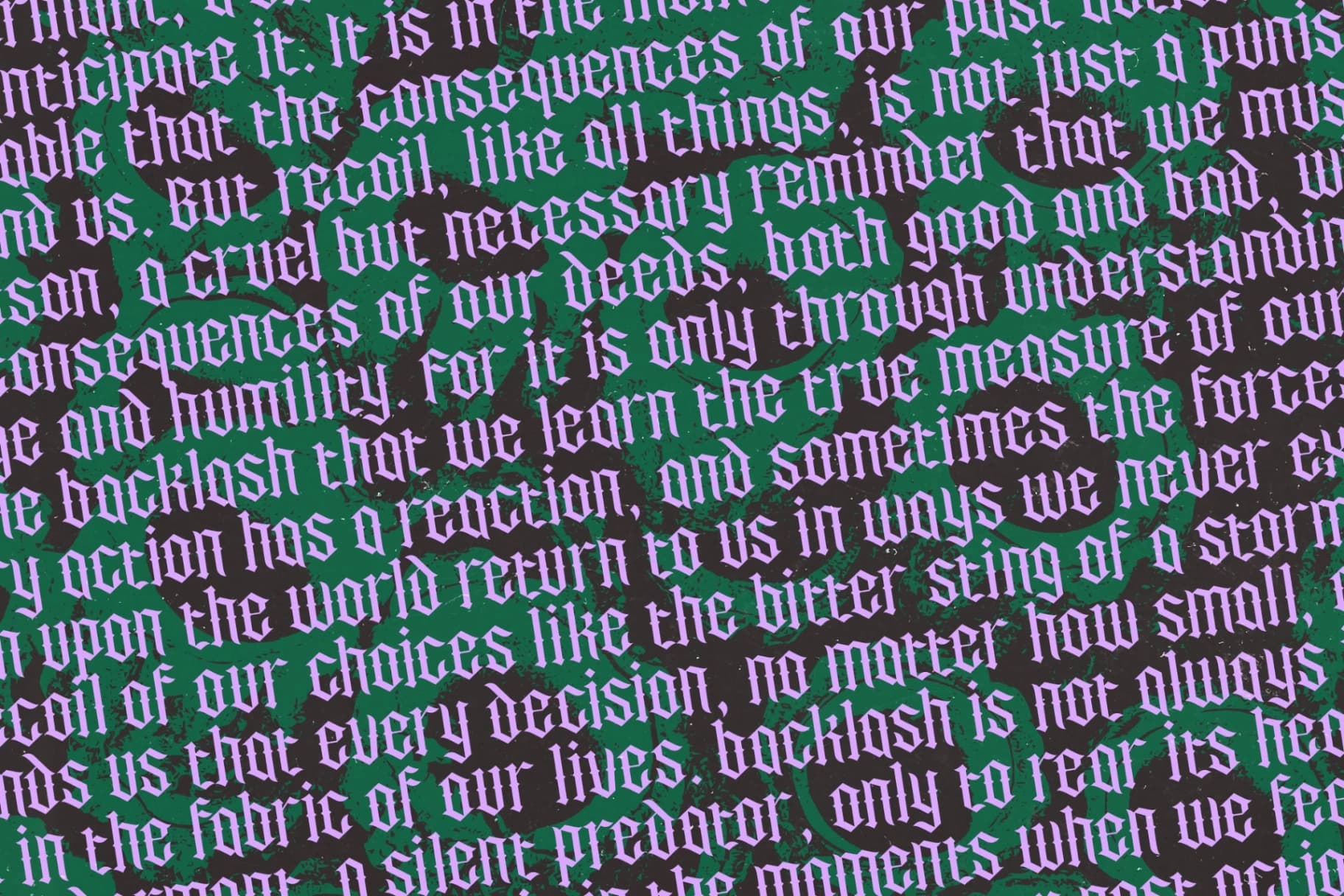 Preview 9 for Recoil Backlash - Stylish Blacklatter Font