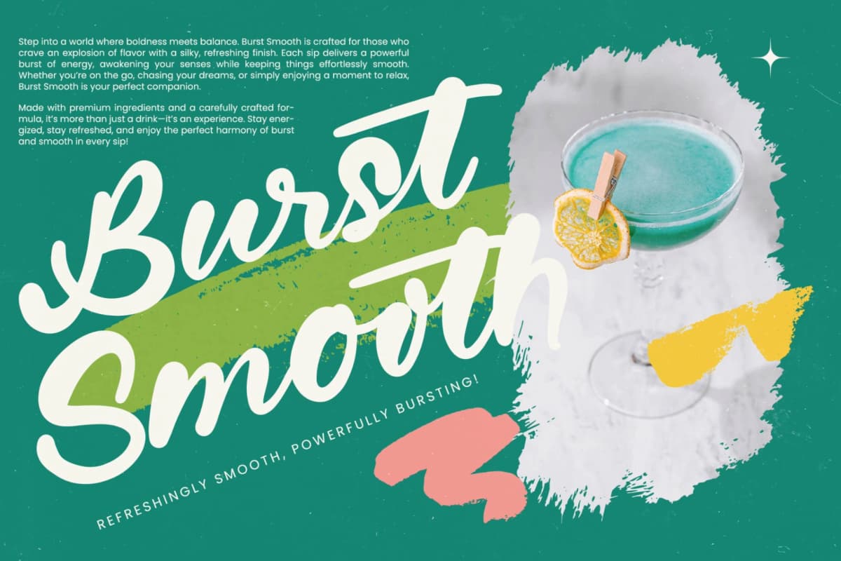 Bluder Quintal - Bold Calligraphy Font font preview 3
