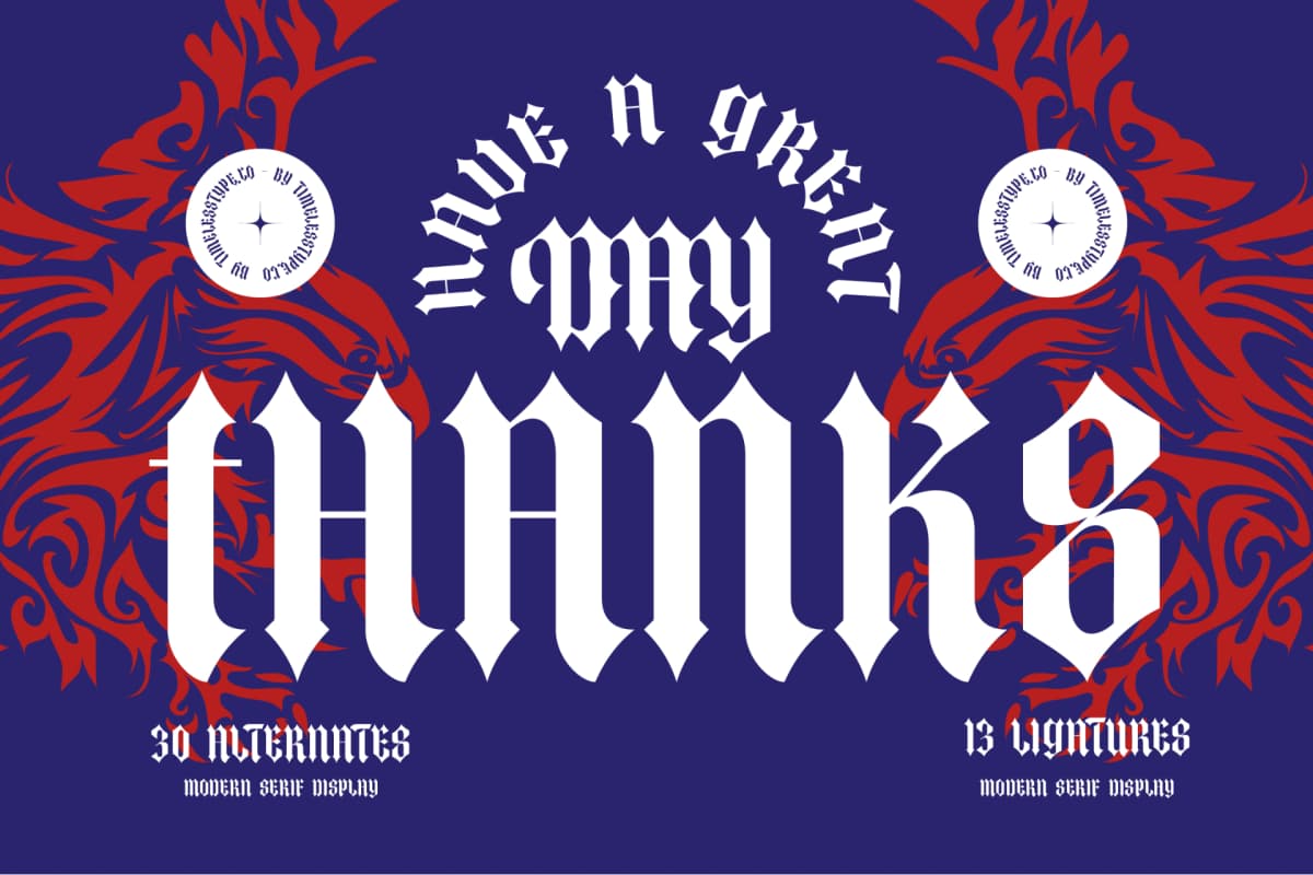 Preview 20 for The Raffers - Blackletter Font