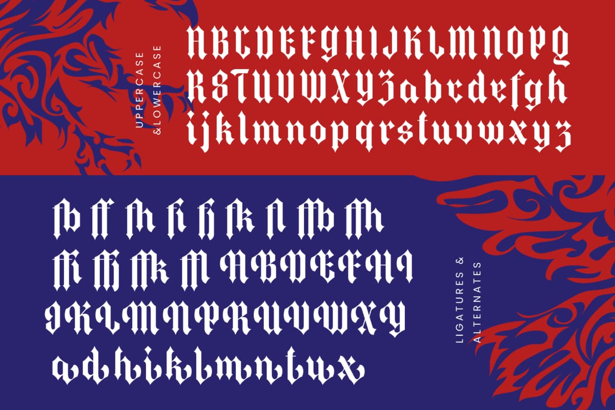 Preview 18 for The Raffers - Blackletter Font