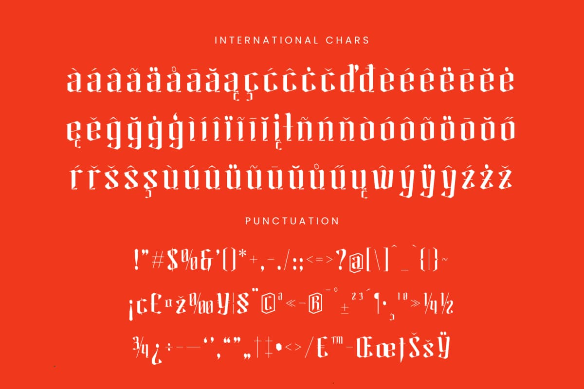Preview 19 for Helosa - Modern Blackletter Font