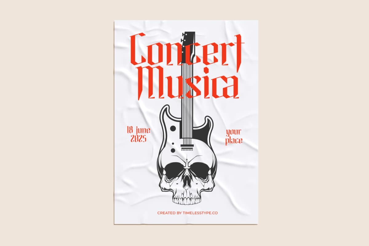 Preview 10 for Helosa - Modern Blackletter Font