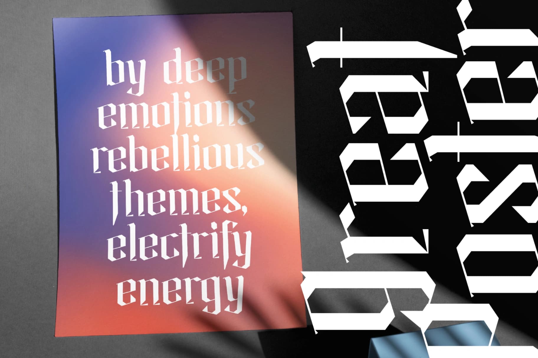 Preview 9 for Helosa - Modern Blackletter Font