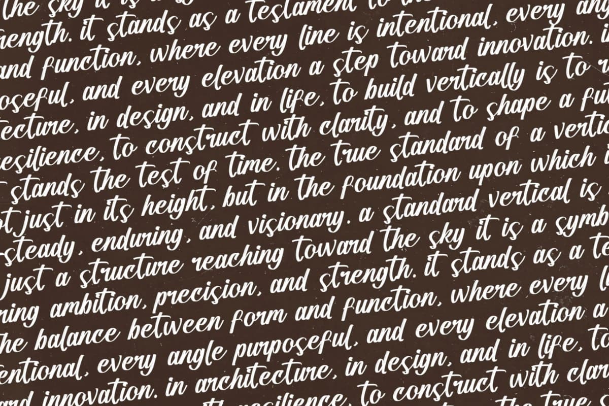 Standard Vertical - Modern Brush Font font preview 17