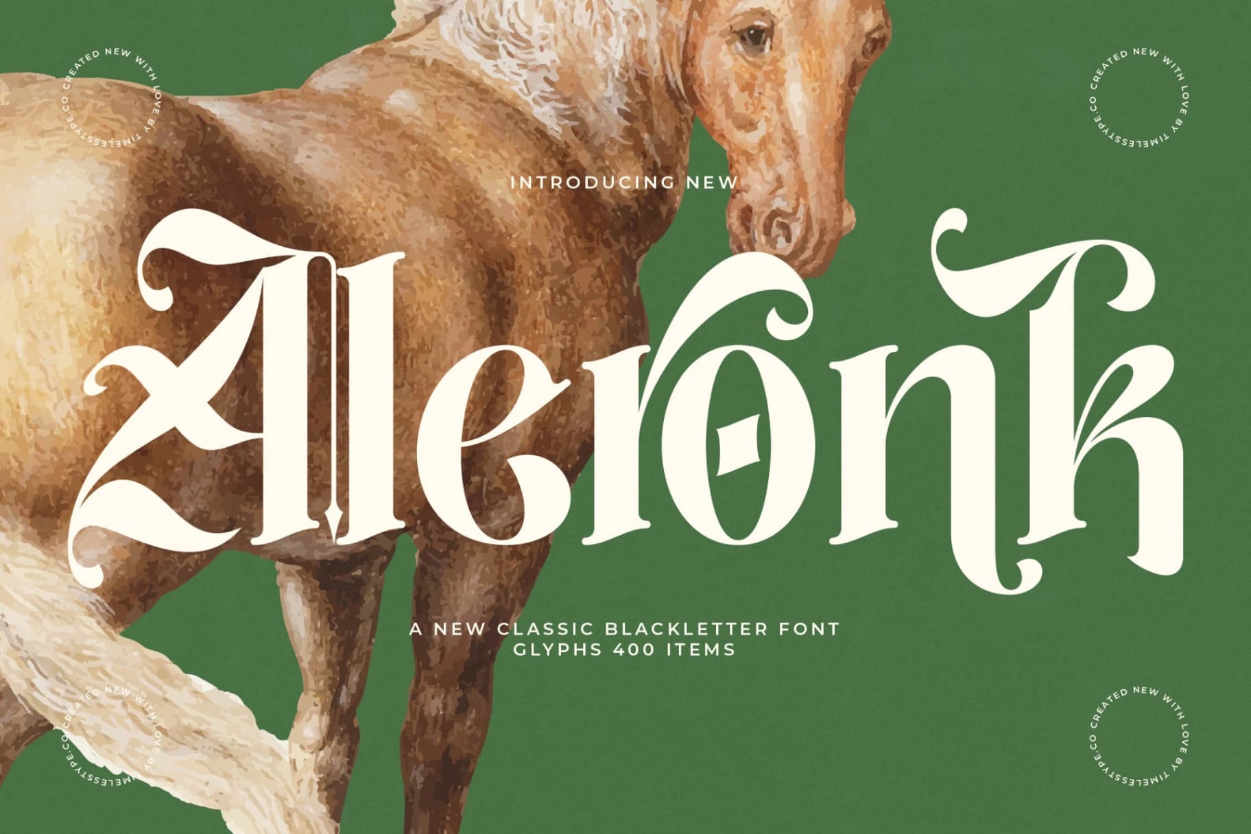 Preview 1 for Aleronk - New Classic Blackletter Font