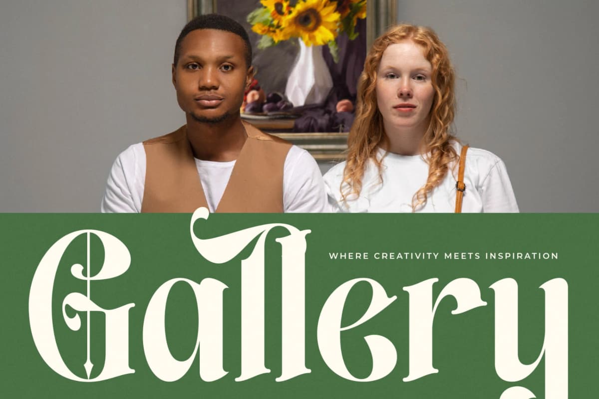 Preview 3 for Aleronk - New Classic Blackletter Font