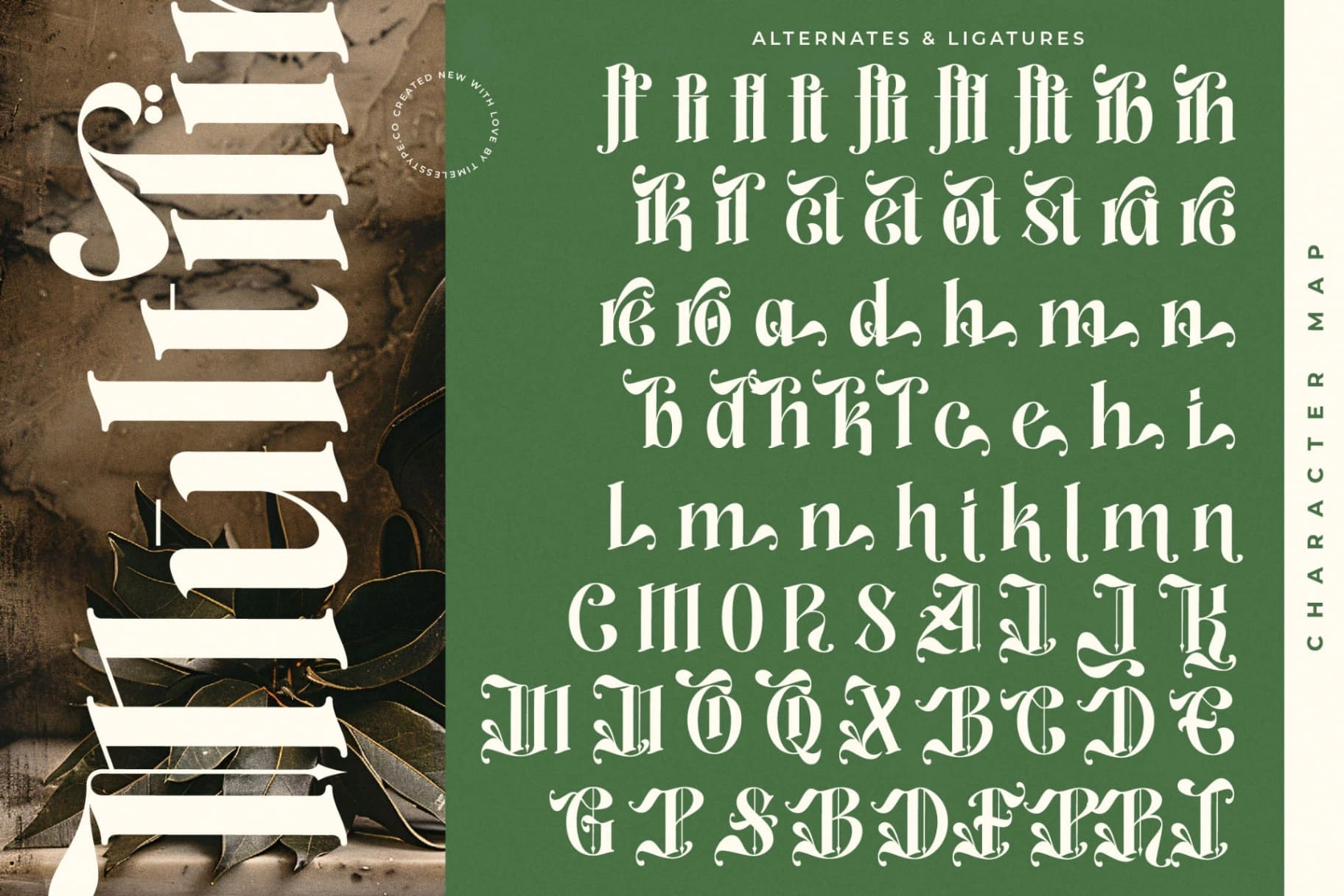 Preview 19 for Aleronk - New Classic Blackletter Font
