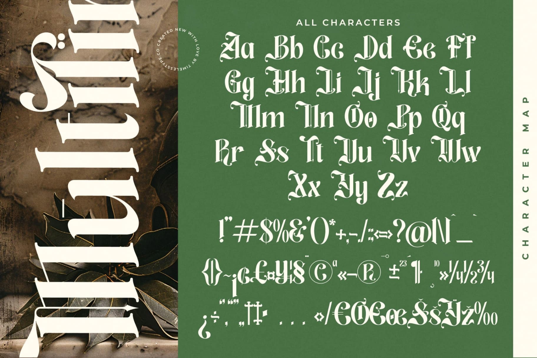 Preview 18 for Aleronk - New Classic Blackletter Font
