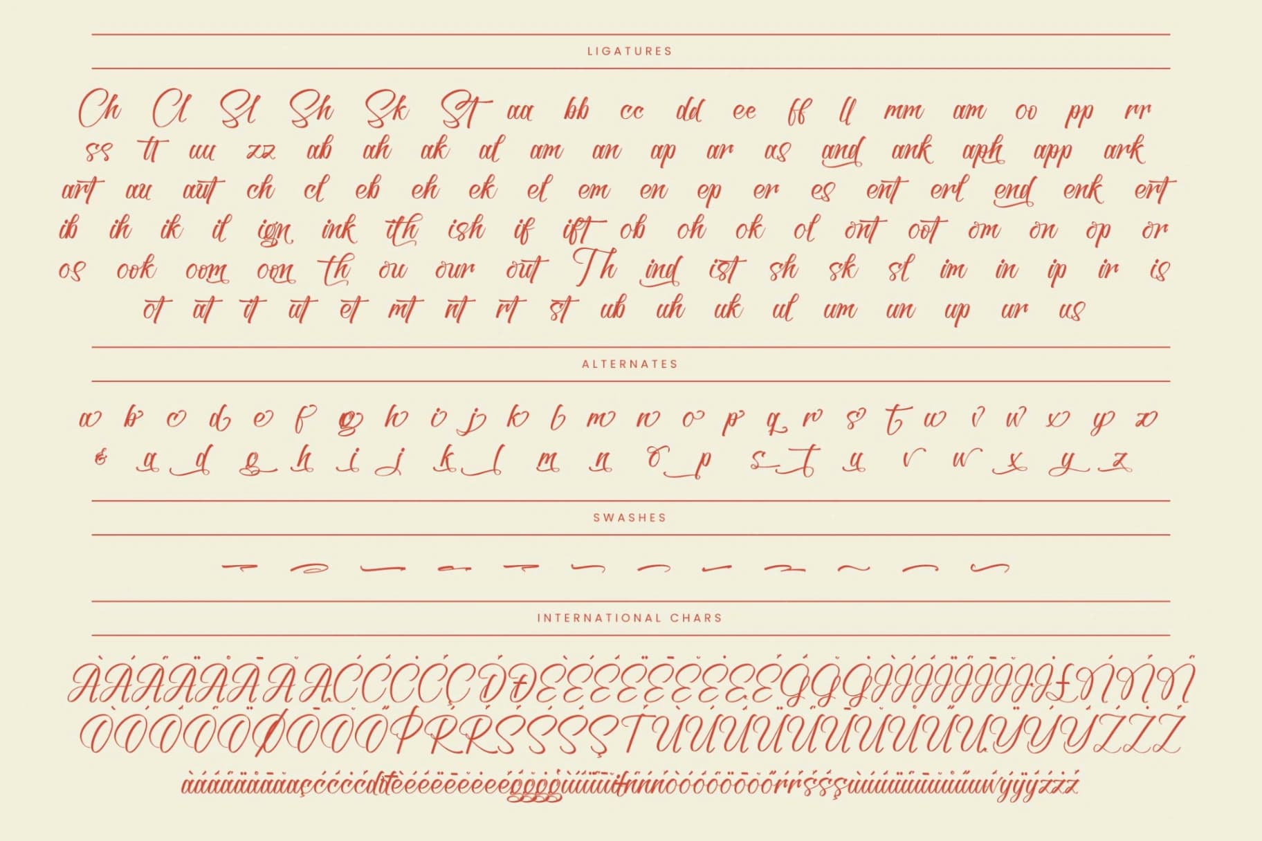 Preview 19 for Arshapin Romantic - Bold Calligraphy Font