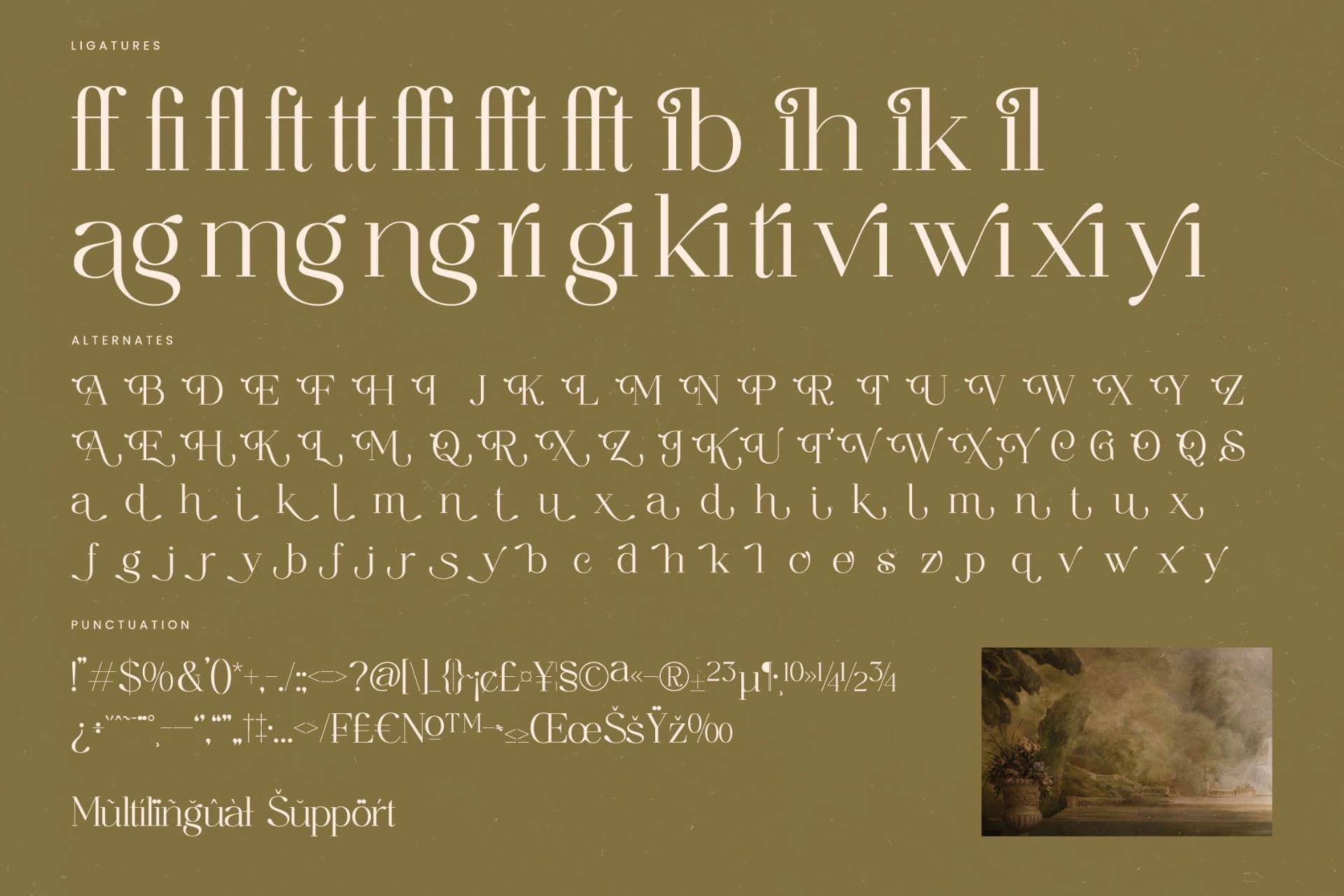 Preview 19 for Agiantie - Tall Serif Display Font