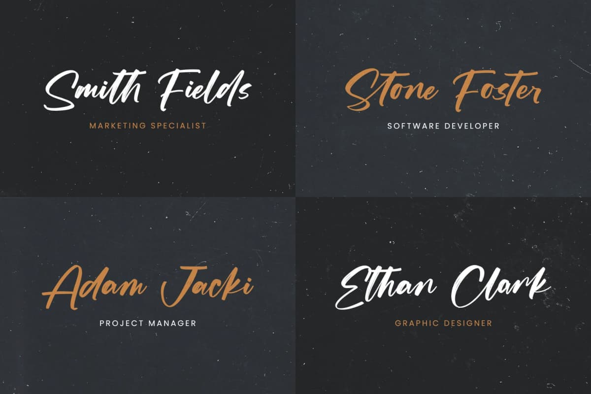 Actively - Modern Brush Font font preview 9