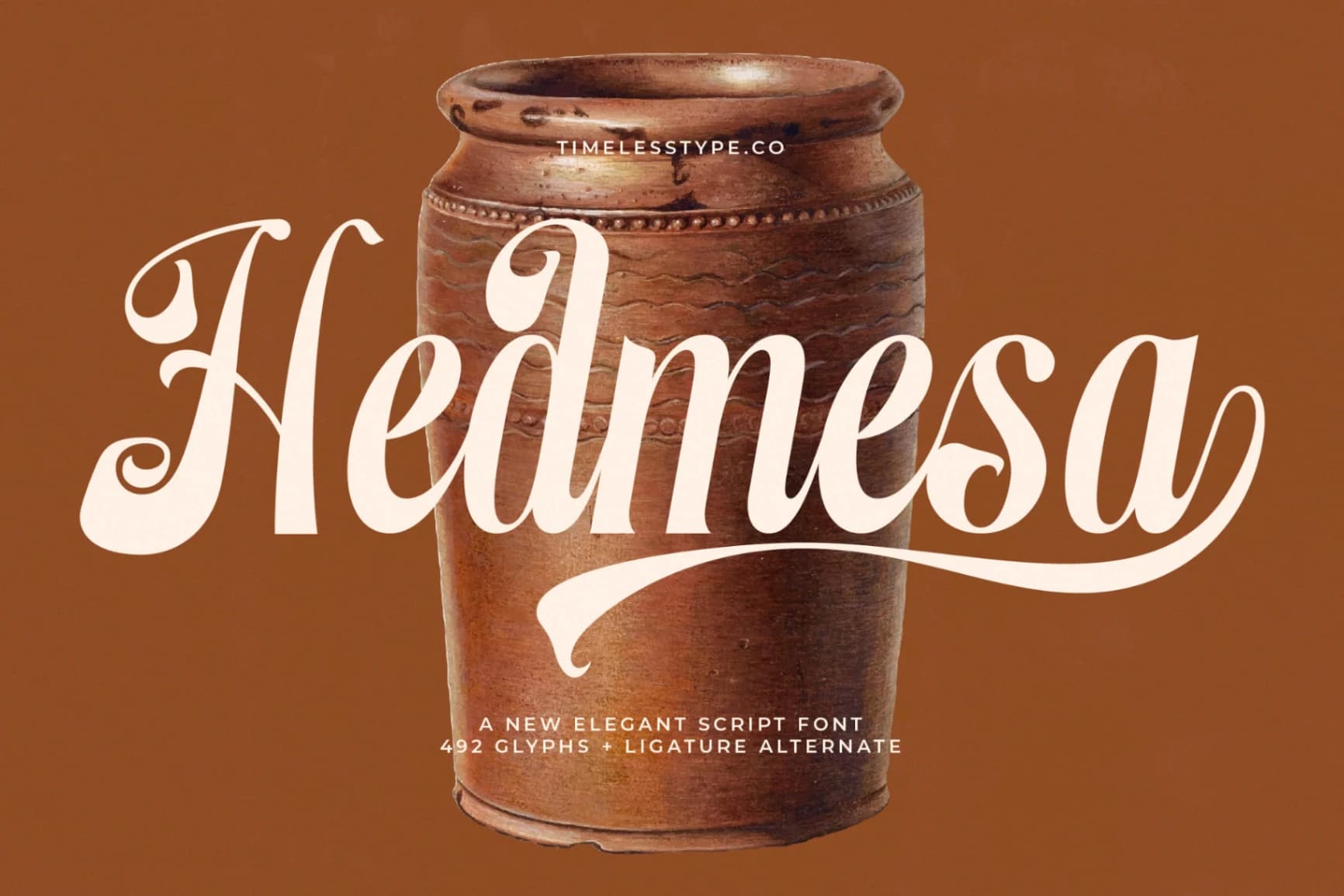 Preview of Hedmesa - Elegant Script Font font