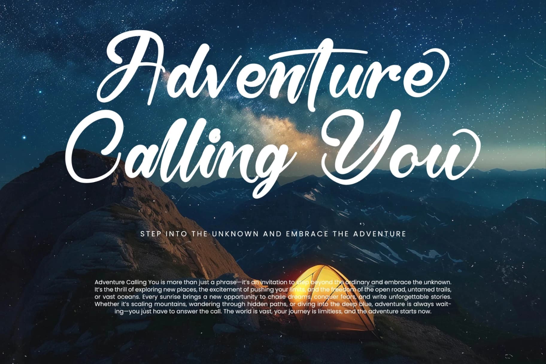Preview 2 for Hunter Shark - Bold Calligraphy Font