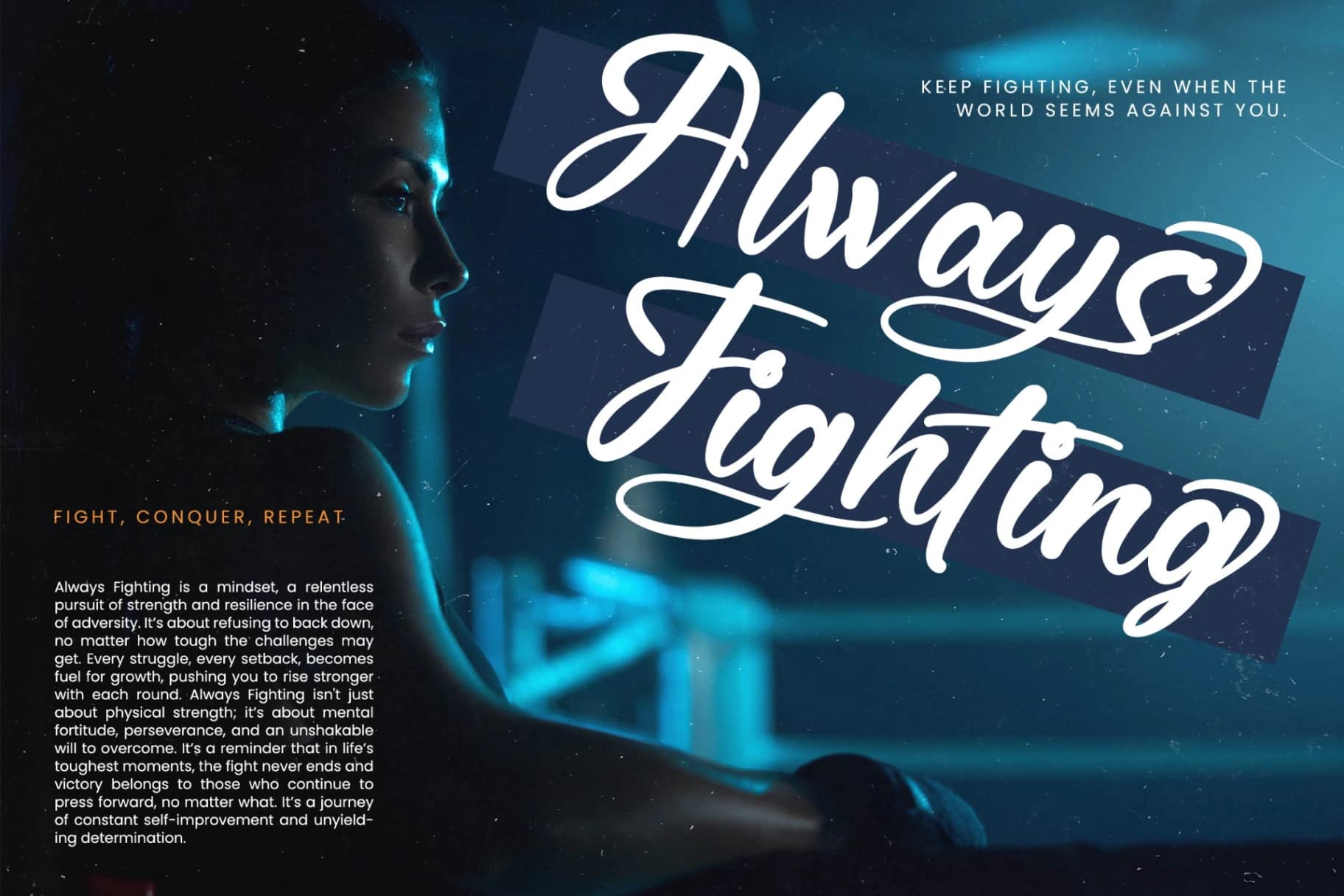 Preview 6 for Hunter Shark - Bold Calligraphy Font