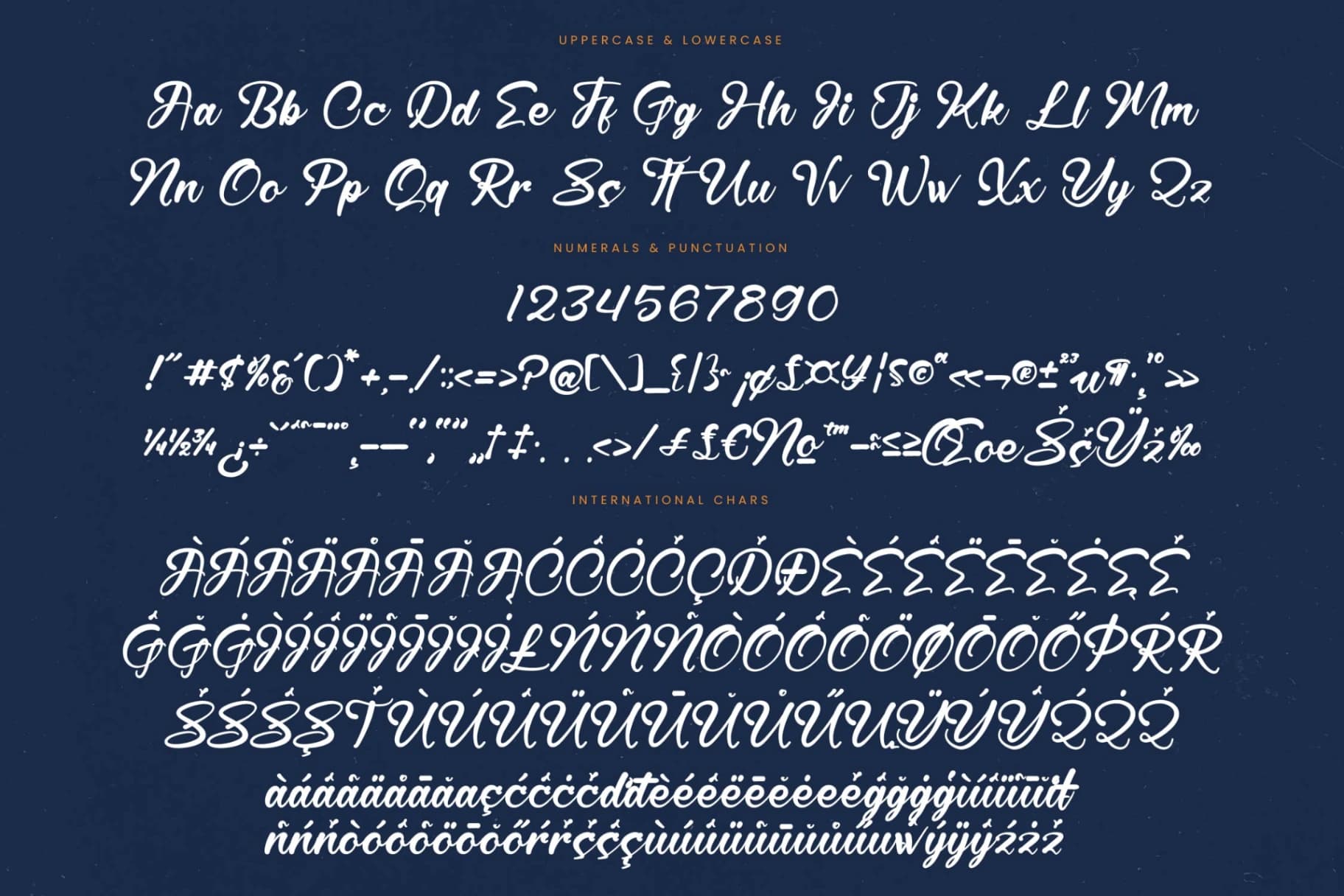 Preview 18 for Hunter Shark - Bold Calligraphy Font