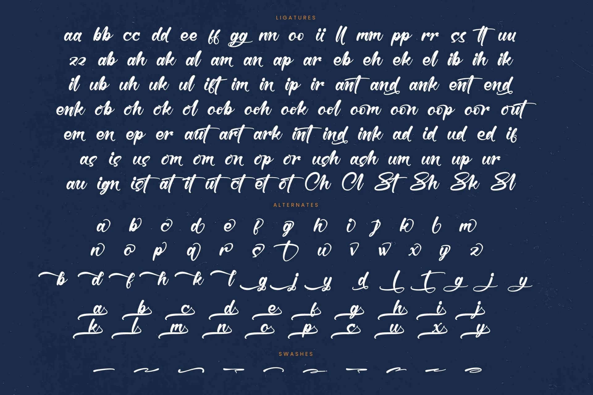 Preview 19 for Hunter Shark - Bold Calligraphy Font