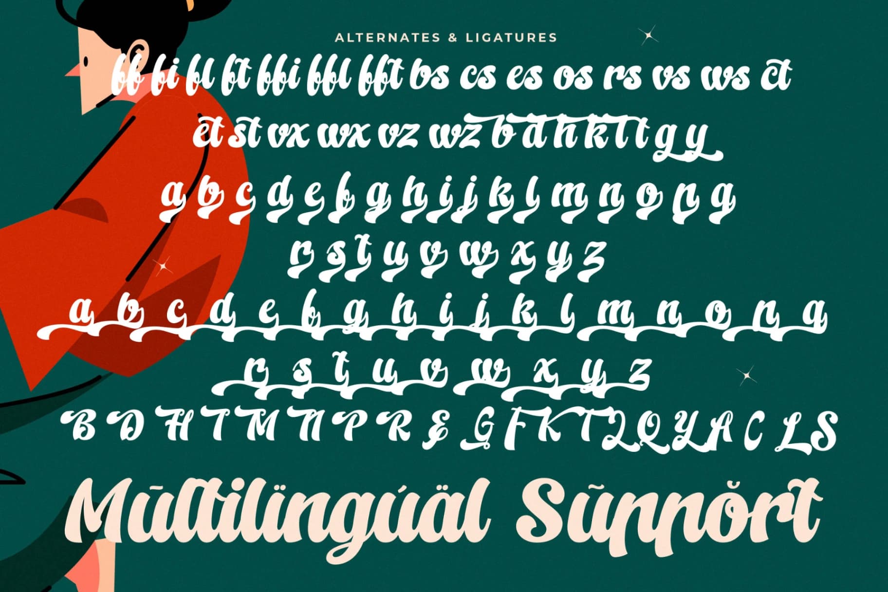 Preview 18 for Kungfu Flame - Modern Bold Calligraphy