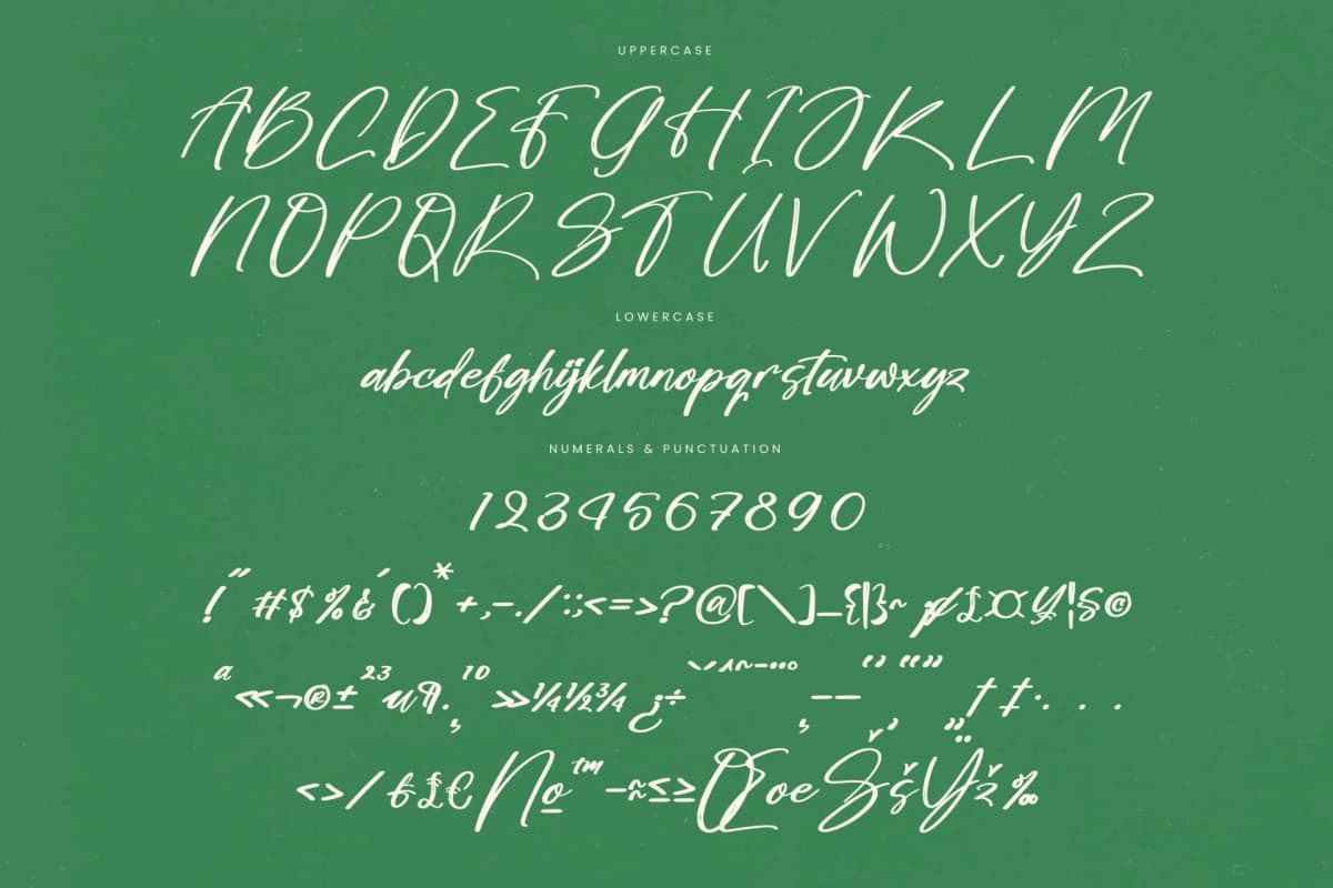 Bombyes Shigter - Bold Brush Font font preview 18