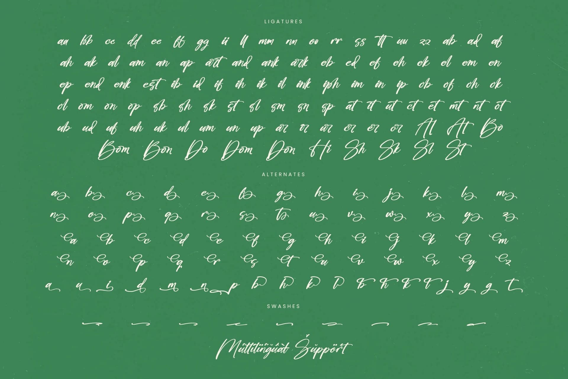 Preview 19 for Bombyes Shigter - Bold Brush Font
