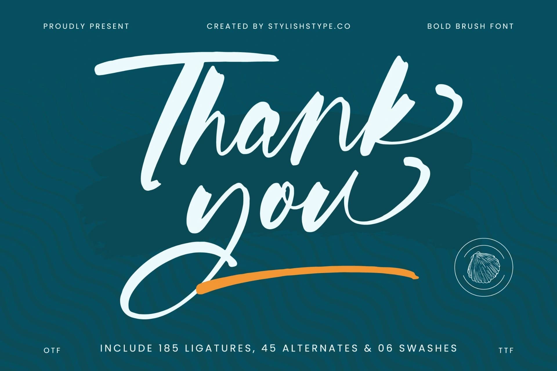 Preview 20 for Whitela Akuatic - Bold Brush Font