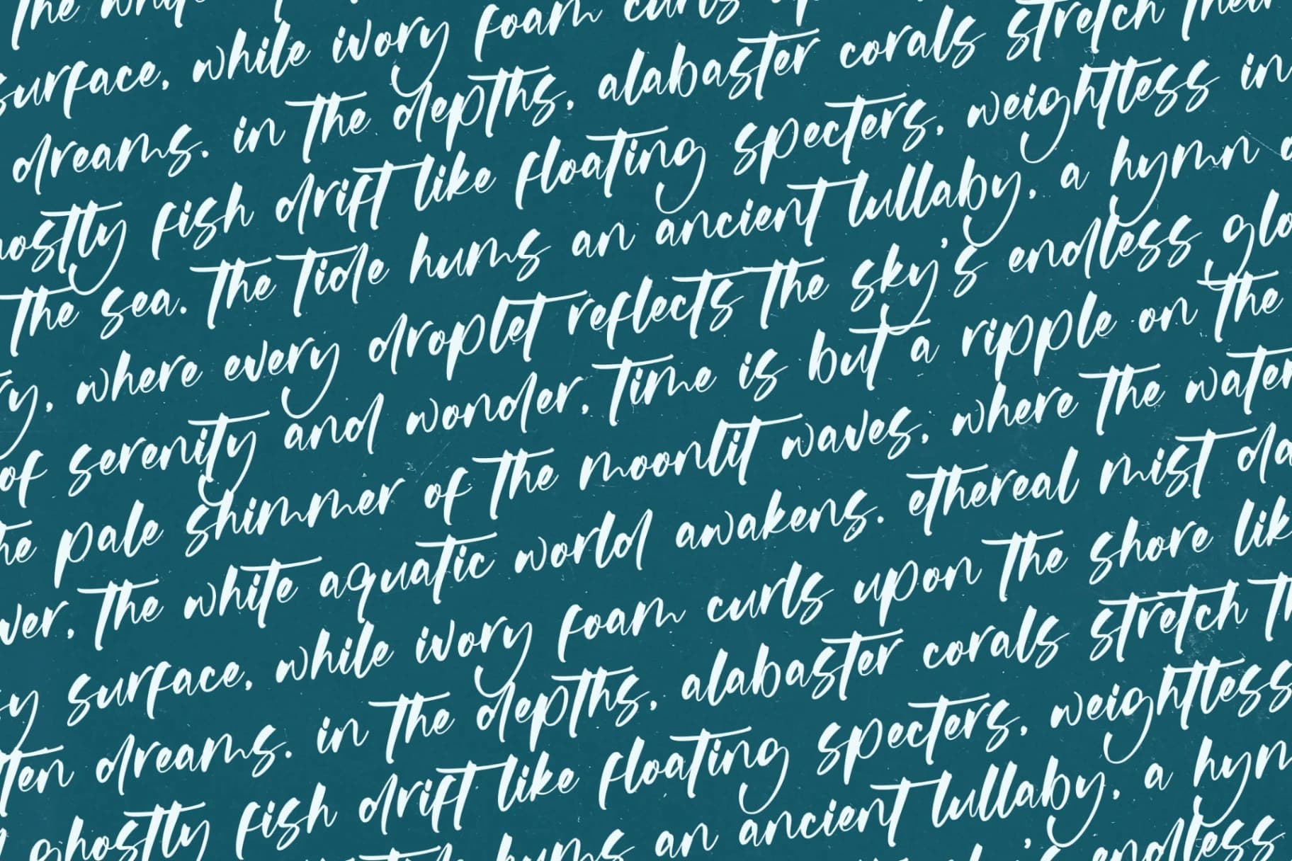 Preview 13 for Whitela Akuatic - Bold Brush Font