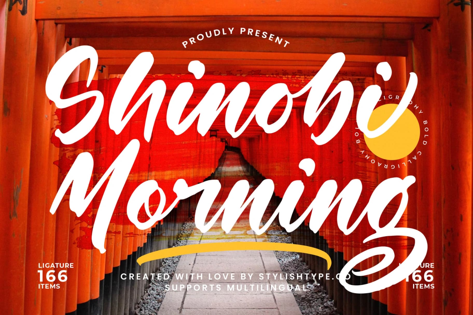 Preview of Shinobi Morning - Bold Calligraphy Font font