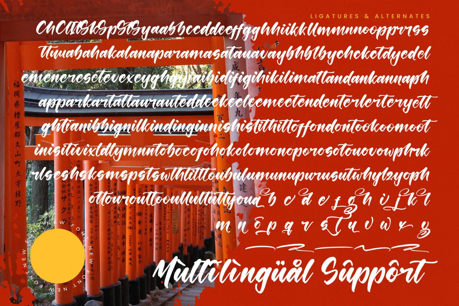 Preview 19 for Shinobi Morning - Bold Calligraphy Font