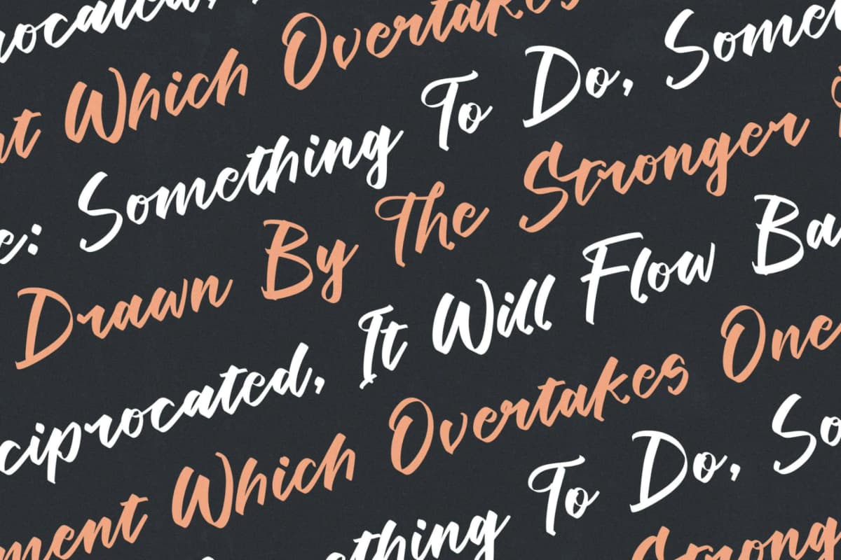 Humble Analog - Modern Bold Calligraphy Script font preview 13