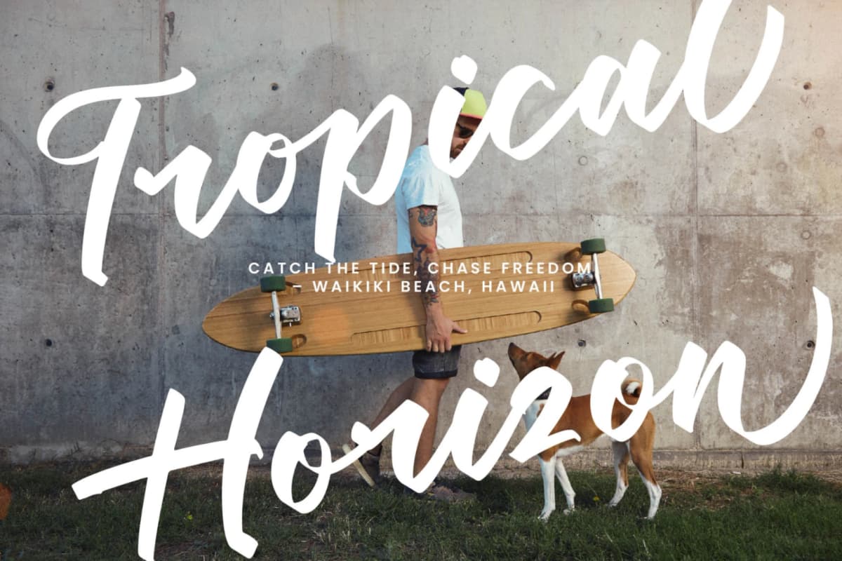 Humble Analog - Modern Bold Calligraphy Script font preview 5