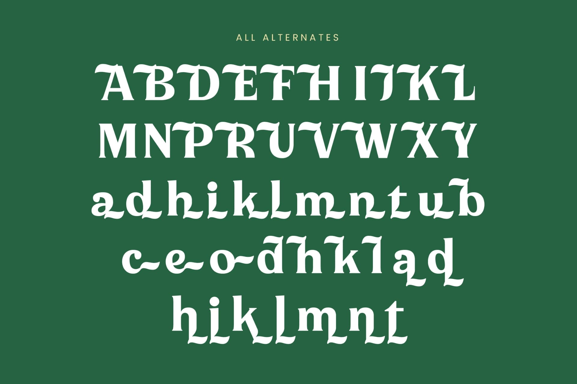 Preview 18 for Milan Wulko - Alternate Bold Serif Font