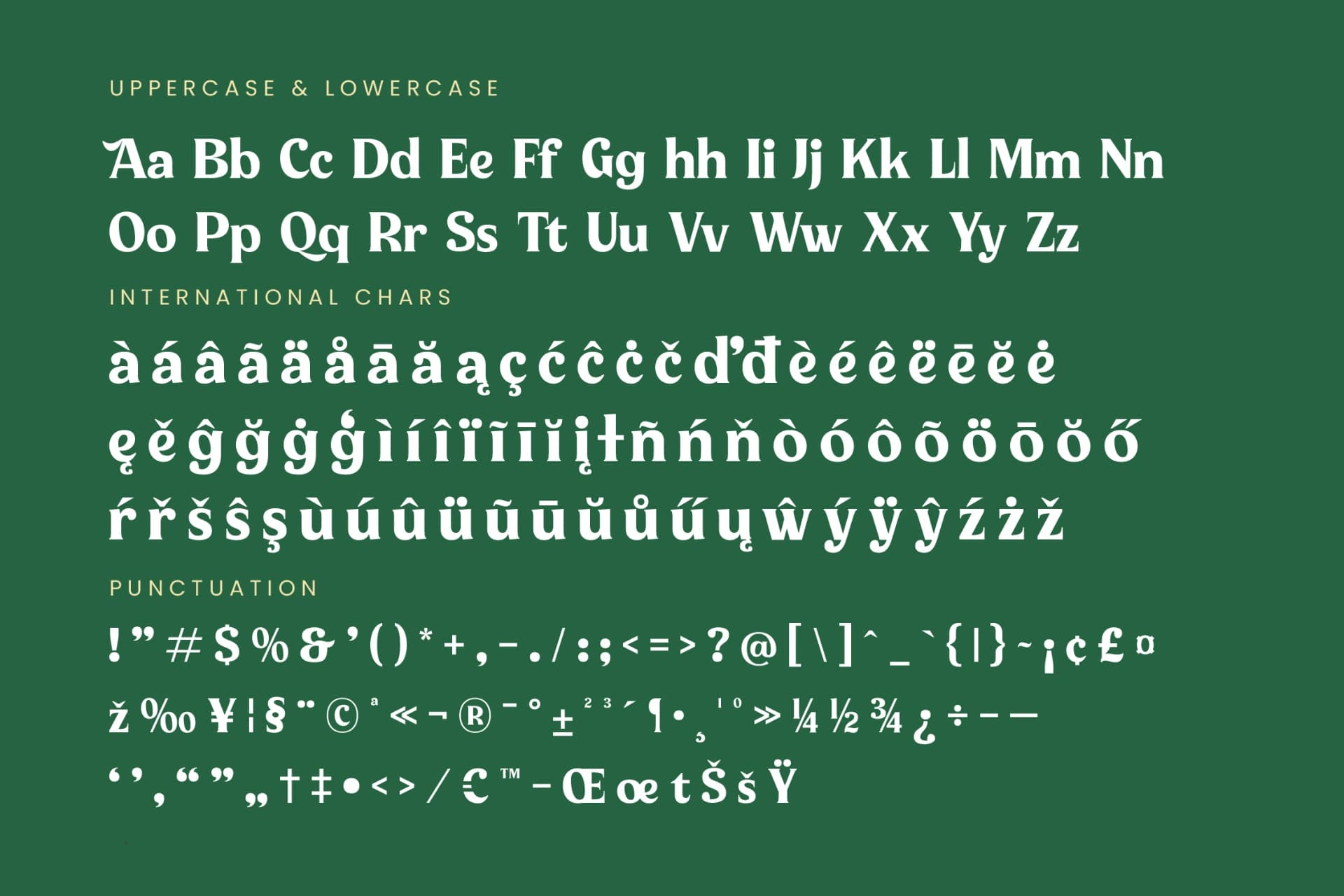 Preview 19 for Milan Wulko - Alternate Bold Serif Font