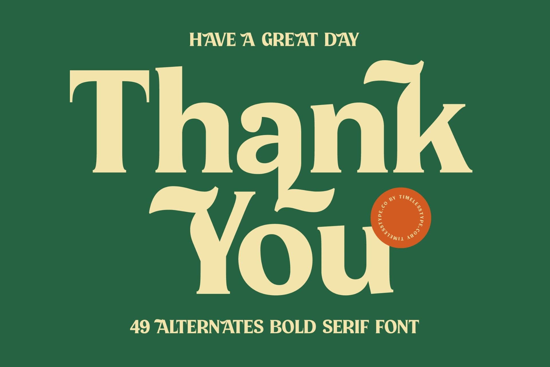 Preview 20 for Milan Wulko - Alternate Bold Serif Font