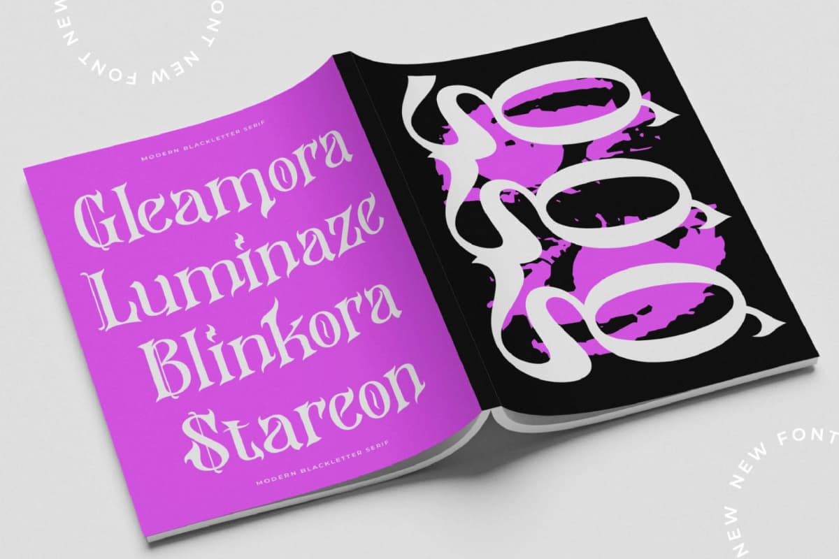 Preview 16 for Hazelgen - Modern Blackletter Serif