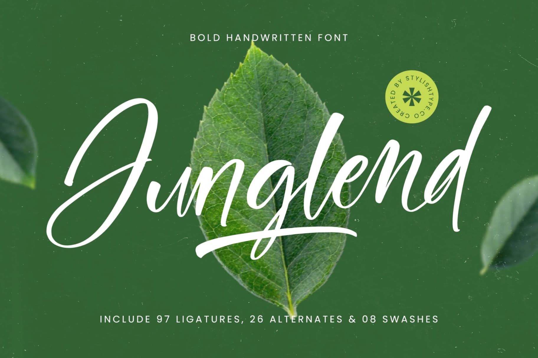 Preview of Junglend - Bold Handwritten Font font