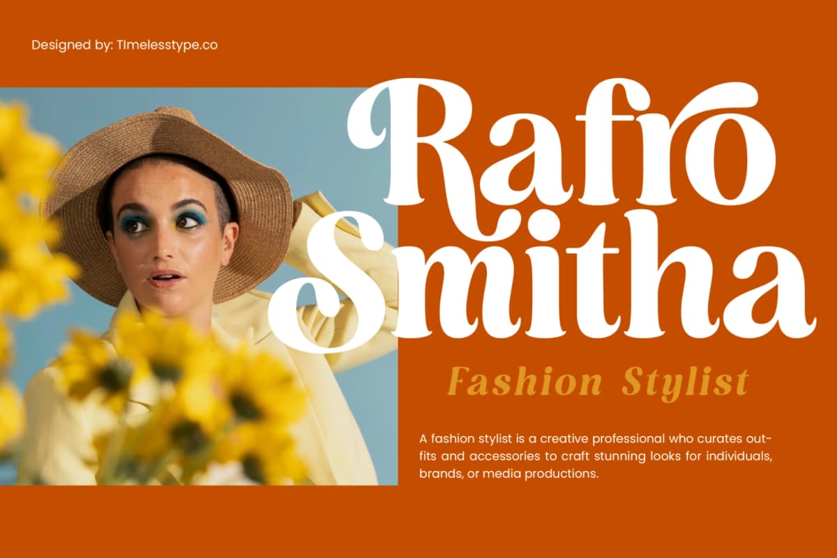 Dusty Brothe - Groovy Serif Display font preview 17