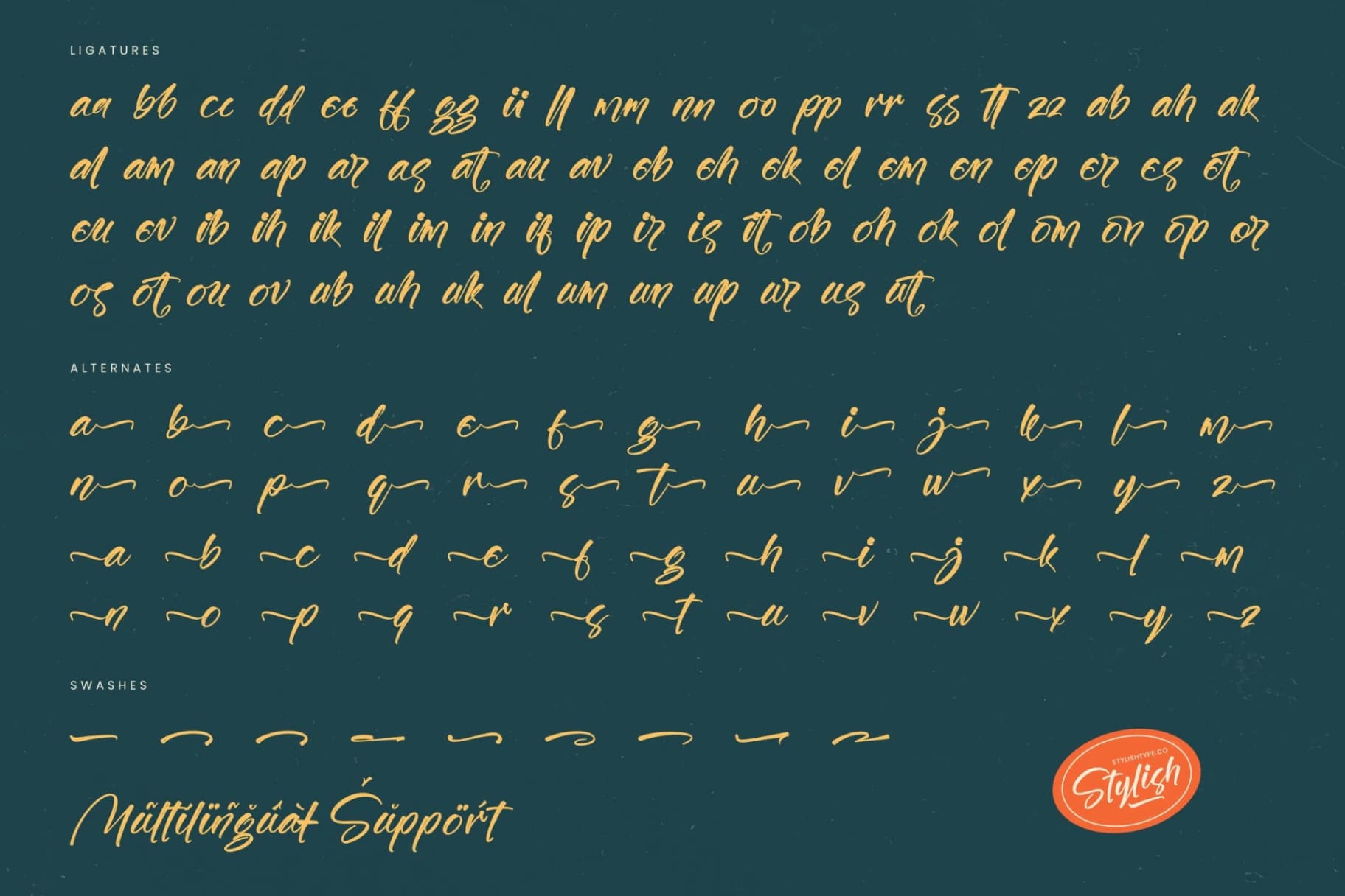 Preview 19 for Gaslight Skyline - Modern Brush Font