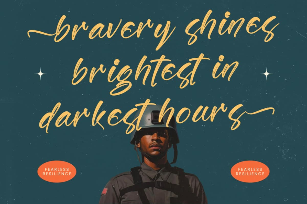 Gaslight Skyline - Modern Brush Font font preview 3