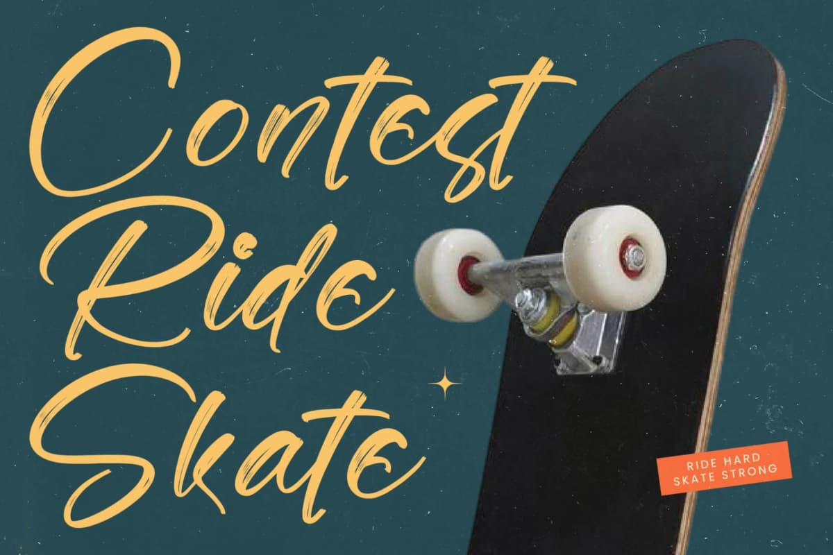 Gaslight Skyline - Modern Brush Font font preview 15