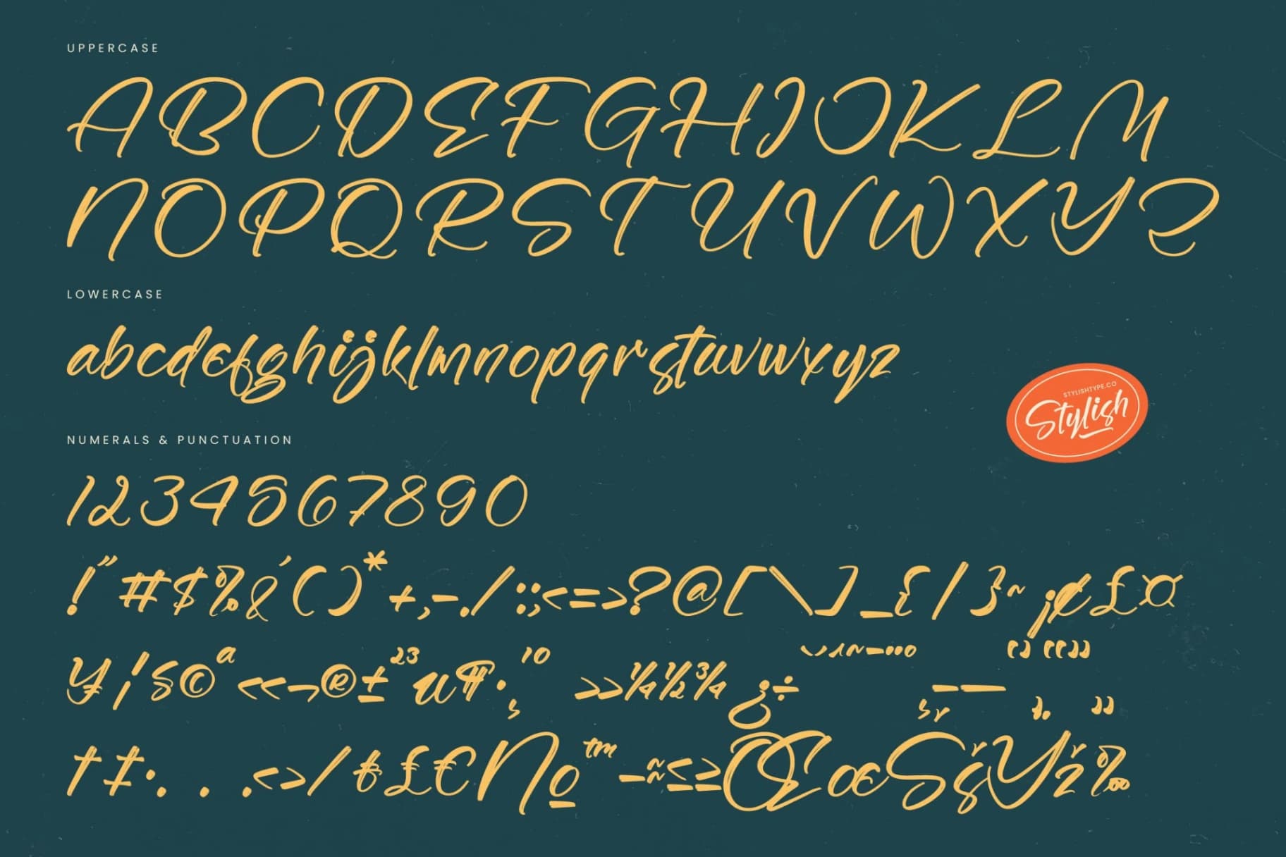 Preview 18 for Gaslight Skyline - Modern Brush Font