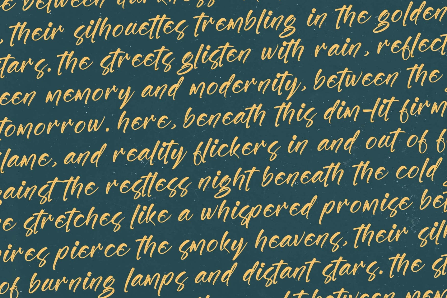 Preview 12 for Gaslight Skyline - Modern Brush Font