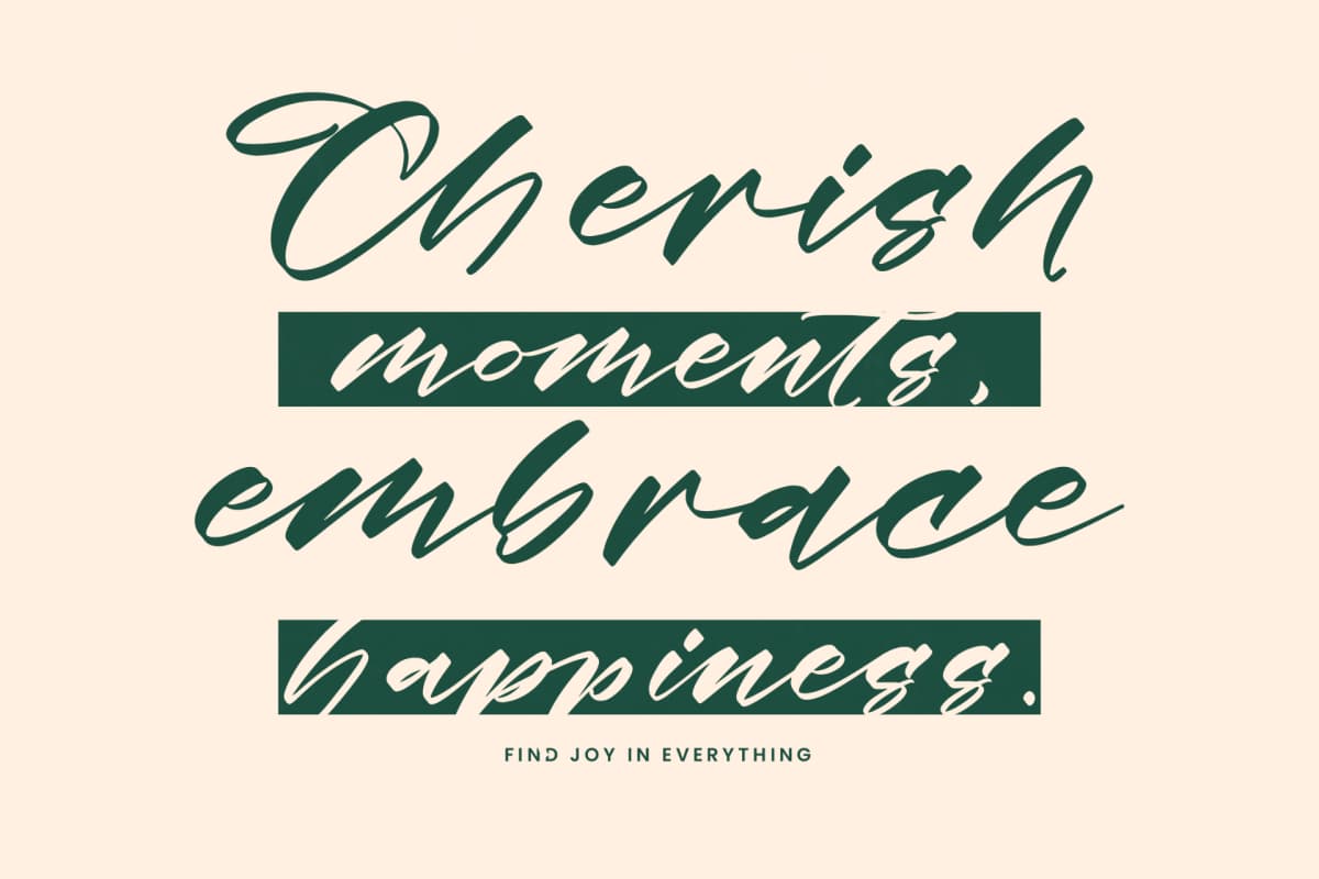Floating Journey - Stylish Handwritten Font font preview 8