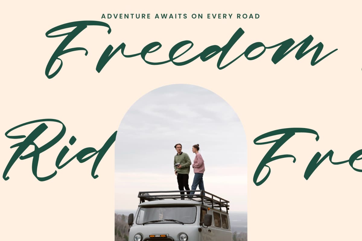 Floating Journey - Stylish Handwritten Font font preview 6