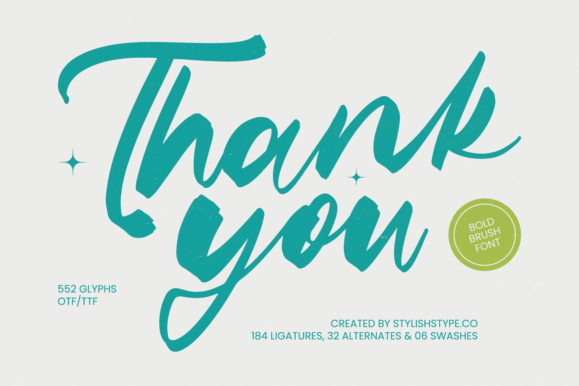 Preview 20 for Satiate Ration - Bold Brush Font