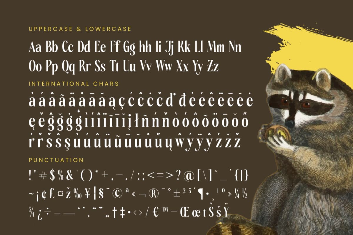 Preview 19 for Rachon - Bold Tall Serif Display Font